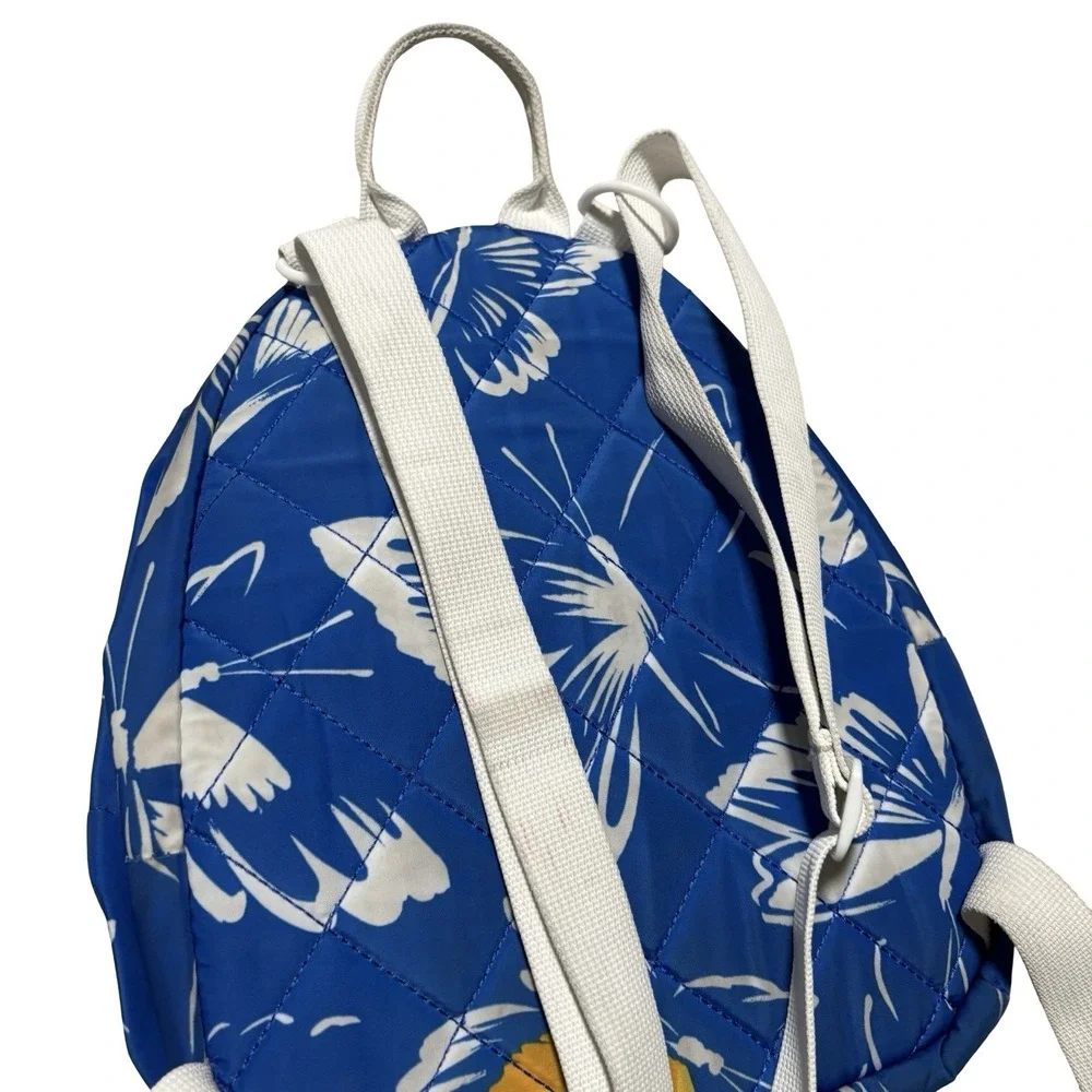 Adidas Girls Core Mini Backpack Butterfly Blue Graphic W/ 2 Zipper Enclosures